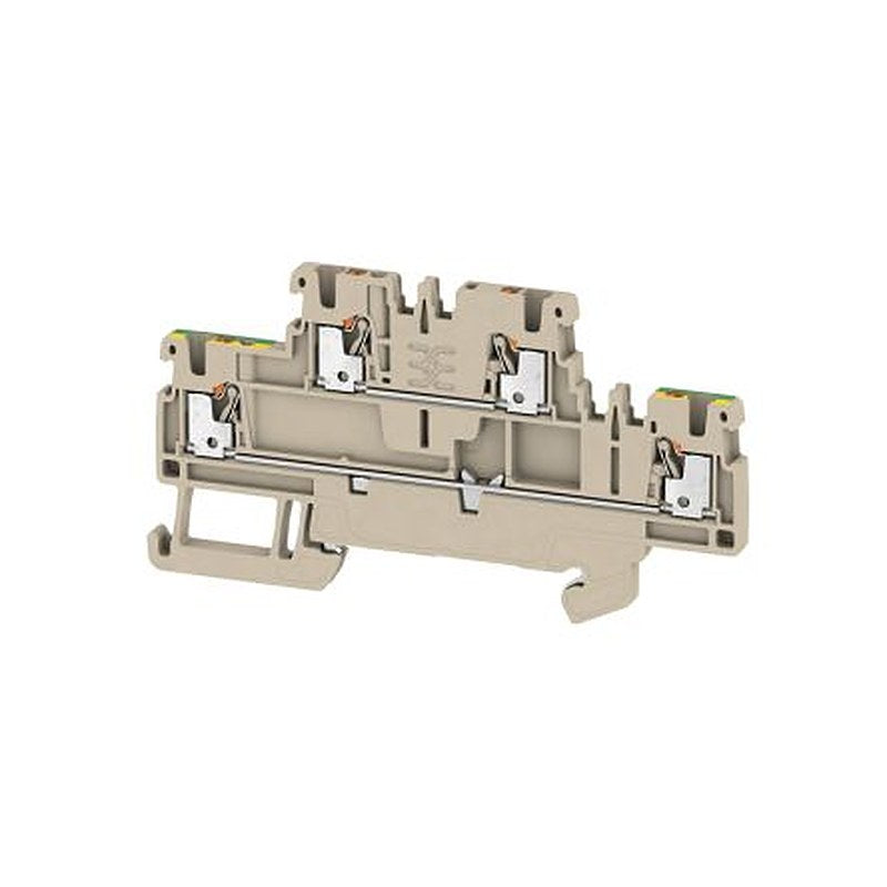 Weidmüller A2T Series Multi Level Terminal Block Dark Beige, 1.5mm², 2-Level, Push-in, IECEx/ATEX