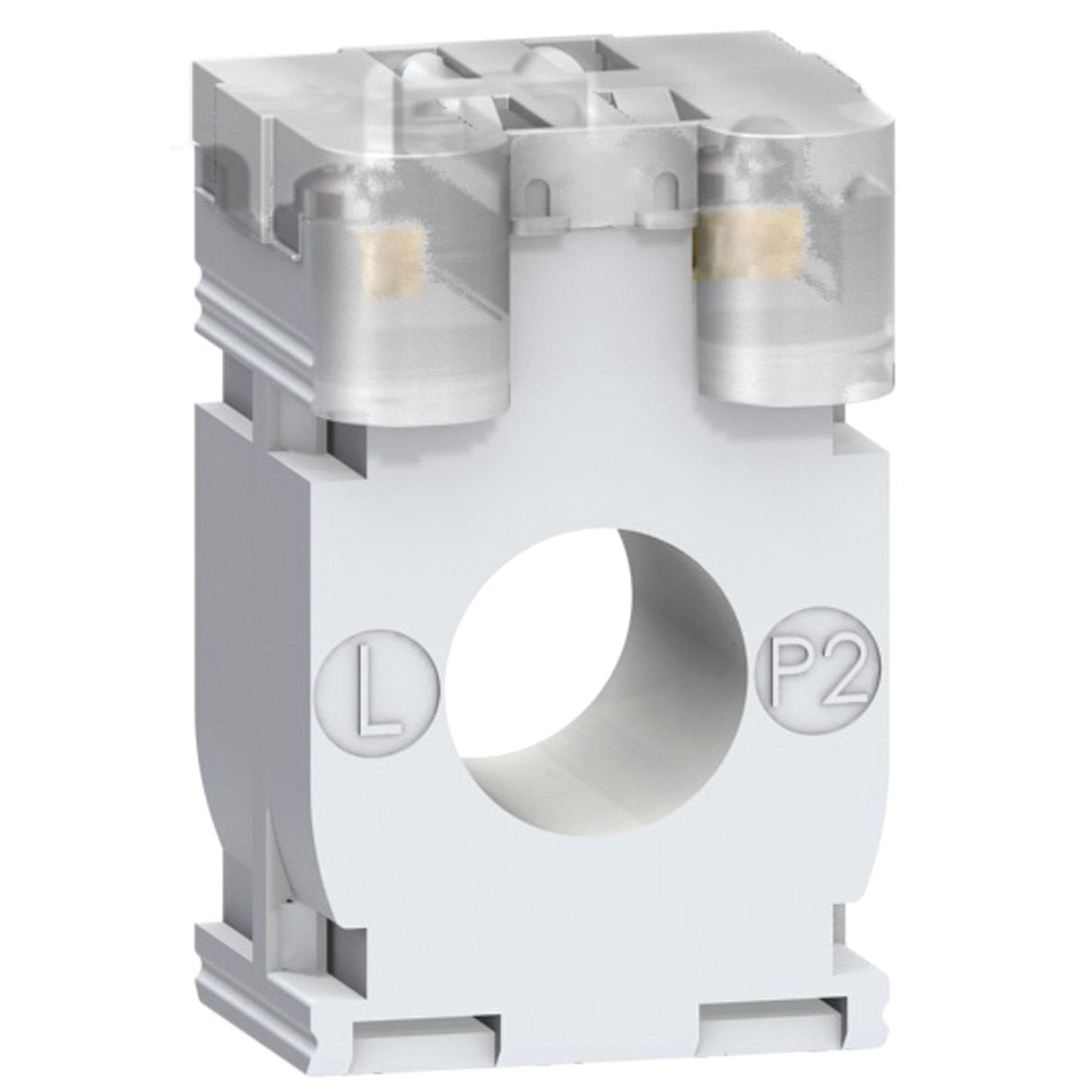 The Schneider Electric current transformer which is tropicalized for cable and DIN Rail mount having an accuracy of class 3 at 6 VA, class 0.5 at 4 VA and class 1 at 5.5 VA. This current transformer has class B electrical insulation class and comes with a seal. IP degree of protection IP20 Ambient air temperature for operation -25 to 60 °C
