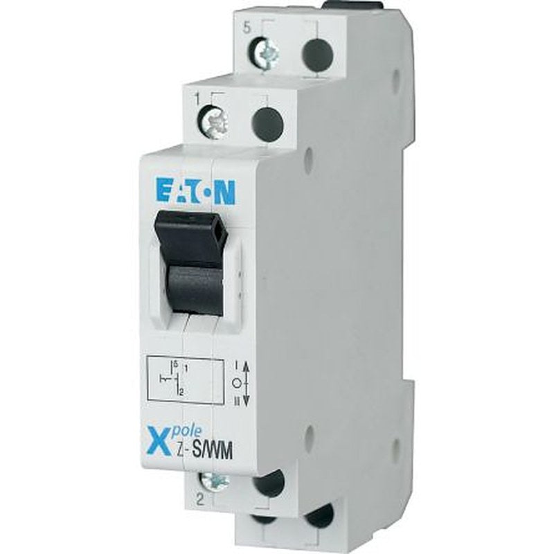 Eaton 1-Pole DIN Rail Changeover Switch -, IP40, 20A, 0 W
