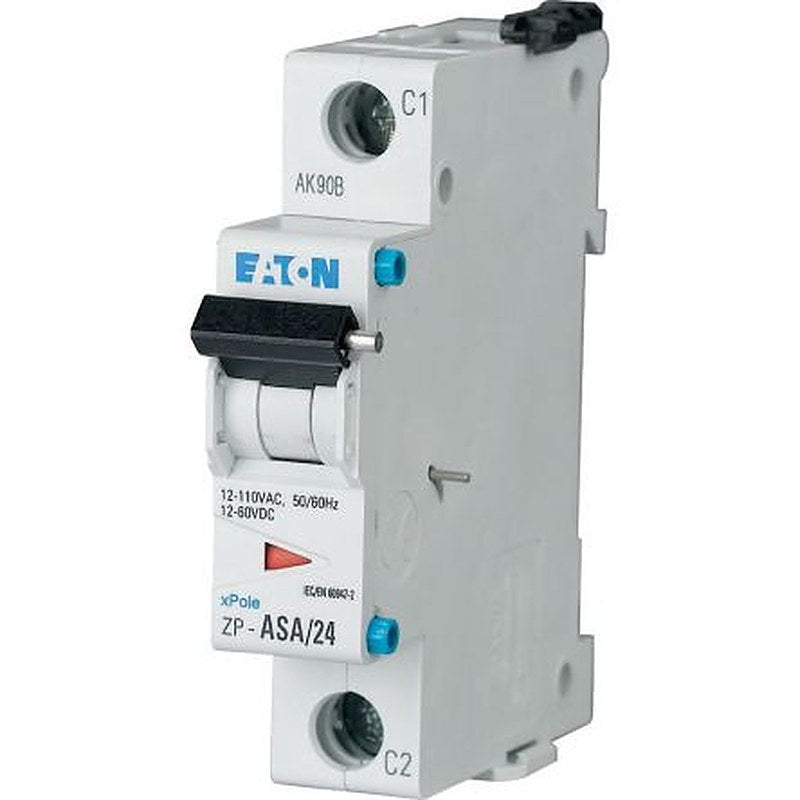 Eaton Shunt Release, 2 Contact, 1 NO/1 NC, Eaton Distribution, Top Hat Rail, 15 A, 248438 ZP-ASA/24