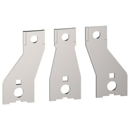 Schneider Electric LA9G3711 These accessories are terminal adapters for TeSys Giga 115-225 contactor. It is used to 3 Poles electrical circuit. They are screwed to the contactor terminals to increase the pitch between poles from 35mm to 45mm. The rated current is up to 225 A. It can cover -25°C to 60°C operation ambient air temperature, No derating up to 3000m altitude. Green Premium compliant (RoHs/Reach). The Schneider Electric spreader kit is suitable for box type connectors. It has 35 to 45 mm pole pi