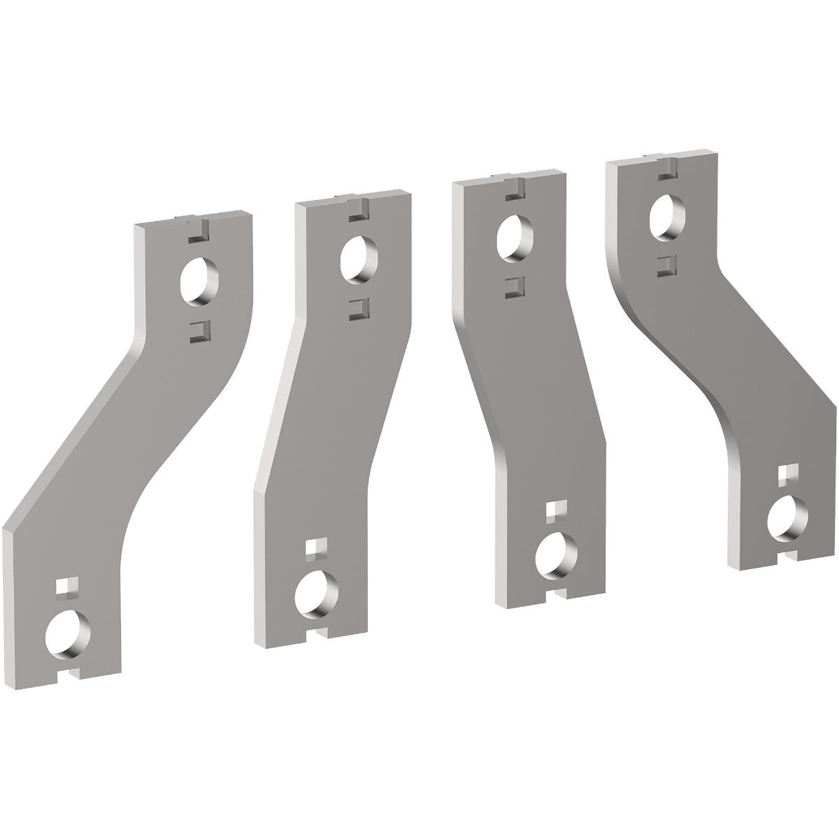 Schneider Electric LA9G4612 These accessories are spreader kit for TeSys Giga 265-330 contactor, 45mm-70mm connection. It is used to 4 Poles electrical circuit. They are screwed to the contactor terminals to increase the pitch between poles from 45mm to 70mm. The rated current is up to 500 A. It can cover -25°C to 60°C operation ambient air temperature, No derating up to 3000m altitude. Green Premium compliant (RoHs/Reach). The Schneider Electric spreader kit has 45 to 70 mm pole pitch and IP20 degree of