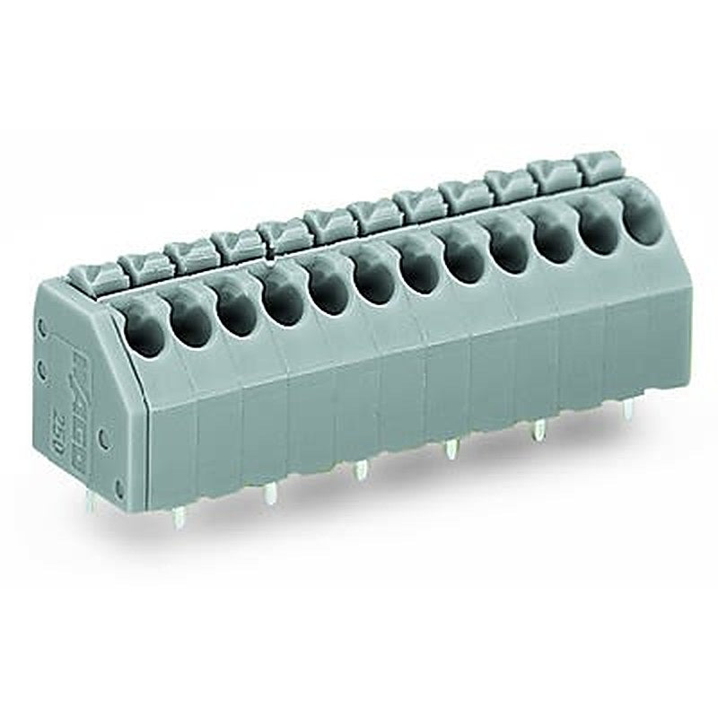 WAGO 236 Series PCB Terminal Block, 7-Contact, 3.5 mm Pitch, 1 Row, 250-207-1