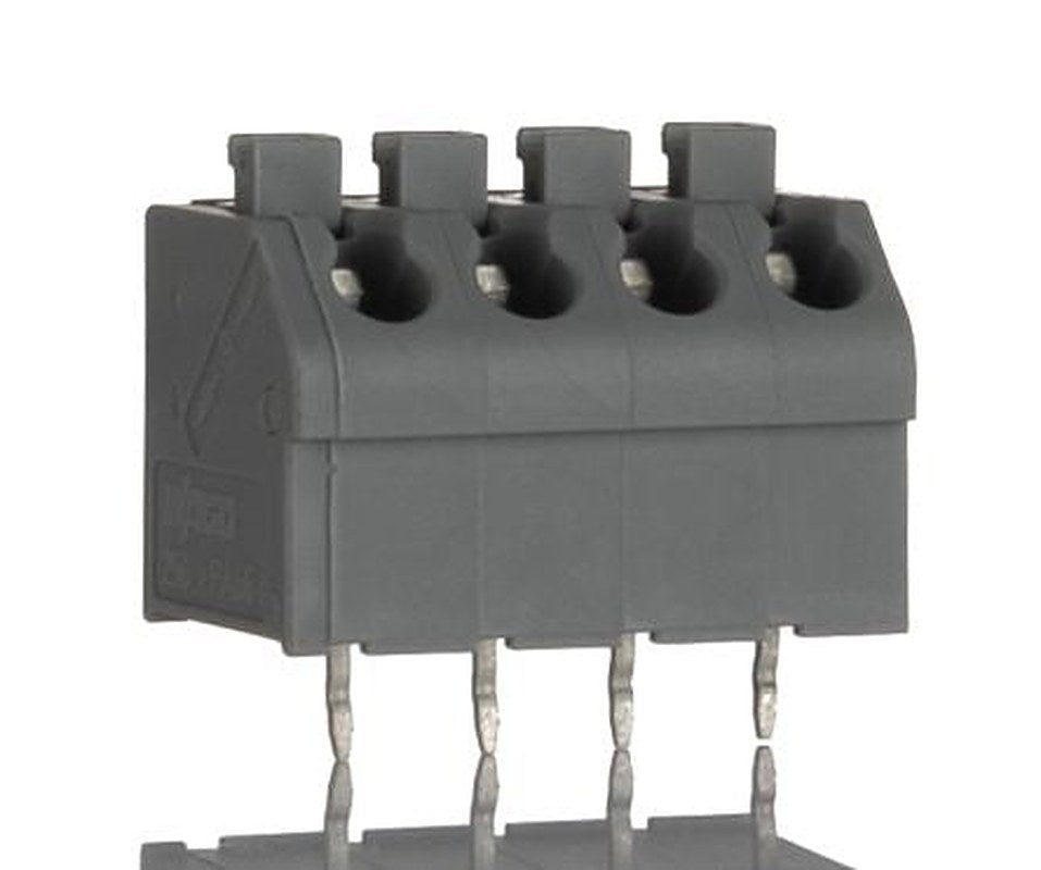 WAGO 250 Series PCB PCB Terminal Block Female Solder Pin, 4-Pole, 4-Way