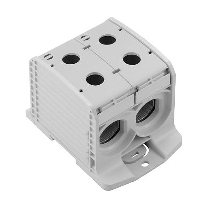 Weidmüller 2502900000 WPD Series Feed Through Terminal Block Light Grey, 300mm², 35 mm², 1-Level, Screw, IECEx/ATEX