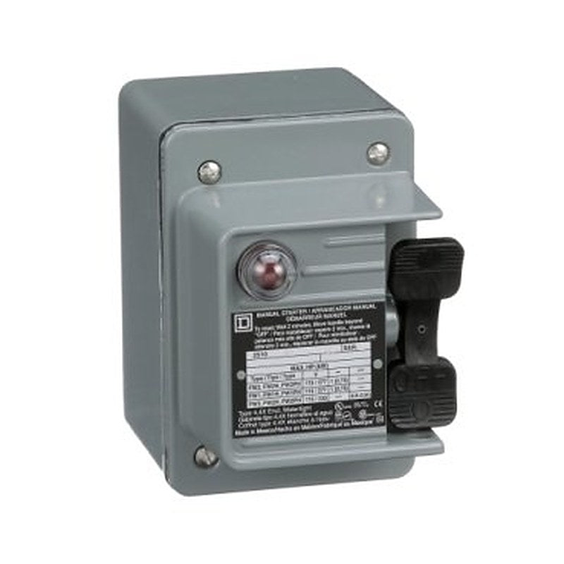 Manual starter, fractional horsepower, 16A, 1 pole, 1HP at 277VAC, red indicator, NEMA 4 enclosure, 1 conduit opening (Manual starter fractional horsepower) is a Schneider Electric product. Designed for reliable performance and long service life. Available across Iraq — contact us for pricing and delivery options.