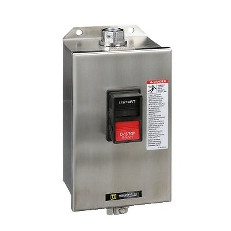 Manual starter, integral horsepower, NEMA M0, 600VAC, 2 pole, 2HP at 230VAC, 1 phase, no indicator, NEMA 4/4X (Manual starter integral horsepower) is a Schneider Electric product. Designed for reliable performance and long service life. Available across Iraq — contact us for pricing and delivery options.