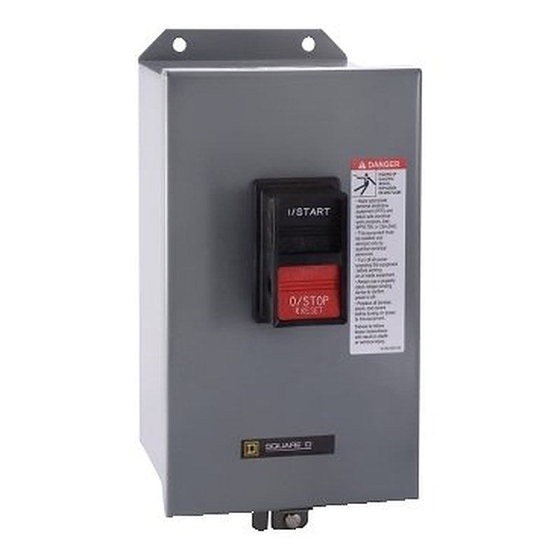 Manual starter, integral horsepower, NEMA M1, 600VAC, 2 pole, 3HP at 230VAC, 1 phase, no indicator, NEMA 12 (Manual starter integral horsepower) is a Schneider Electric product. Designed for reliable performance and long service life. Available across Iraq — contact us for pricing and delivery options.