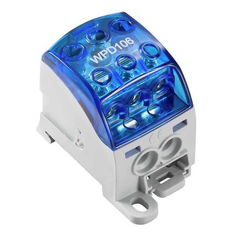 Weidmüller 2518570000 WPD Series Distribution Unit Blue, 1-Level, Screw, IECEx/ATEX