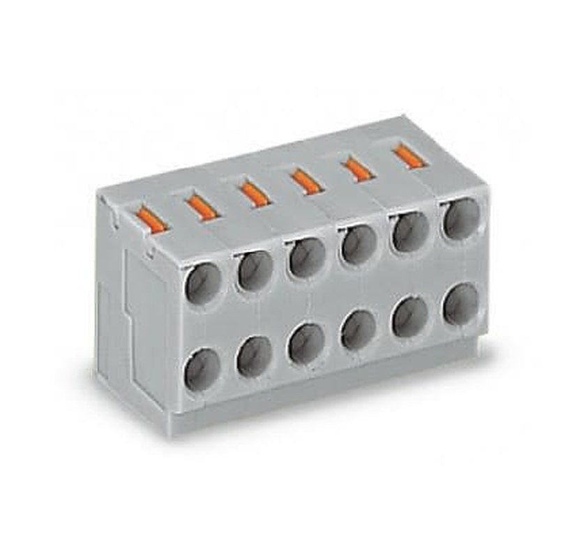 WAGO PCB Terminal Block, 4-Contact, 3.5 mm Pitch, 1 Row, 252-104