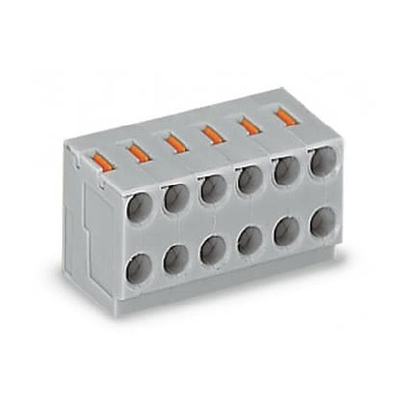 WAGO PCB Terminal Block, 10-Contact, 3.5 mm Pitch, 1 Row, 252-110