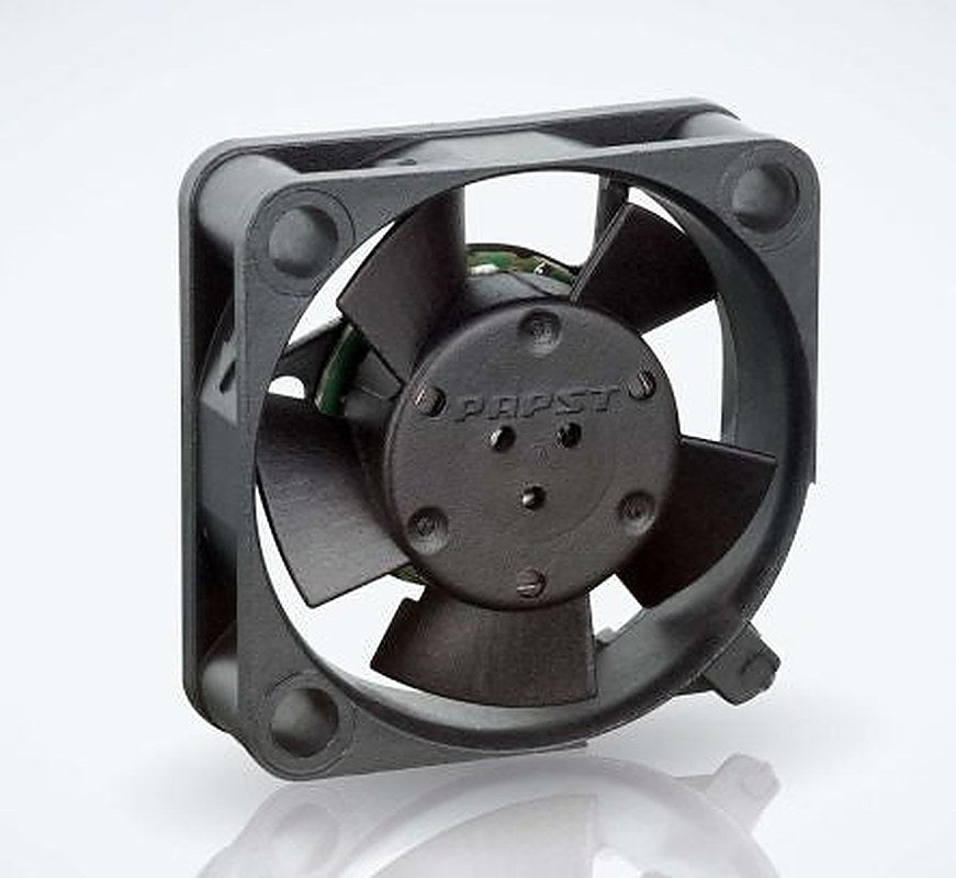 ebm-papst 250 Series Axial Fan, 12V dc, 3.4 m³/h, 450 mW, 42 mA Max, IP20 25 mm 25mm 8 mm
