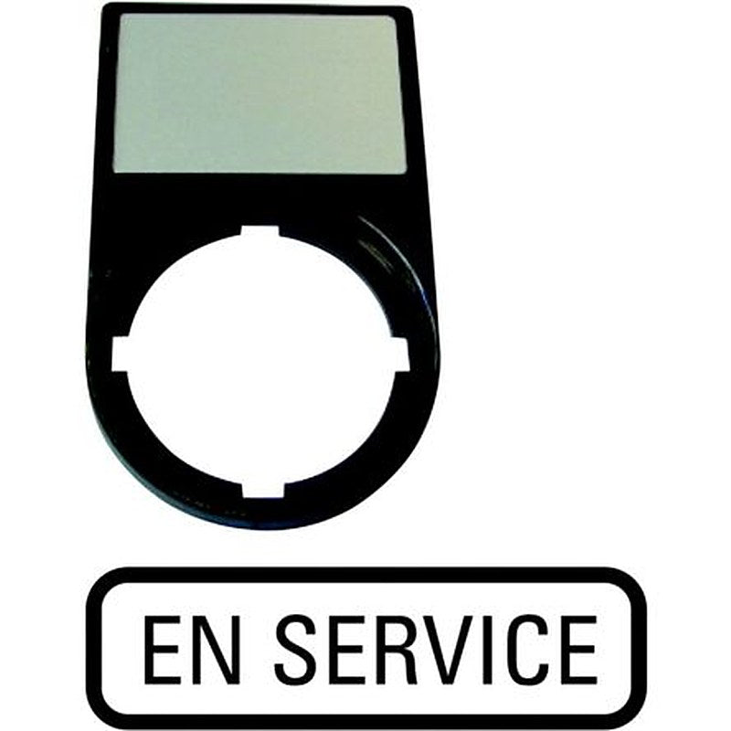 Eaton Label Holder for Use with M22 Series for Labeling, Pre-printed "EN SERVICE