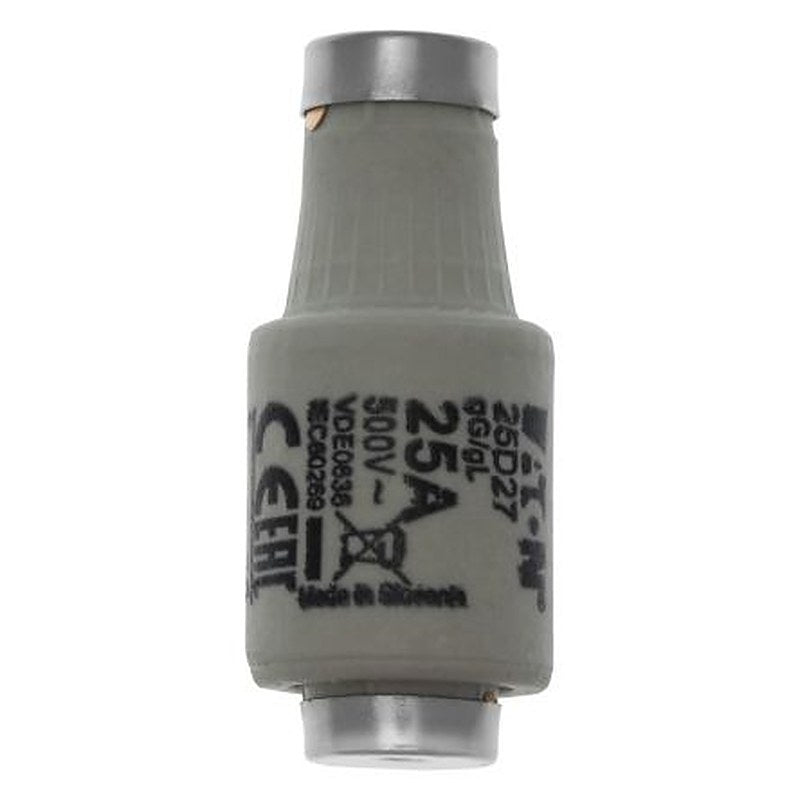 Eaton 25A D2 Bottle Fuse, gG, gL, 500V ac