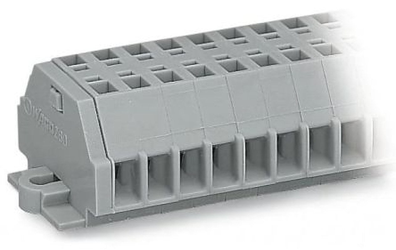 WAGO 260-104 260 Series Terminal Strip Grey, 1.5mm², 1-Level, Cage Clamp