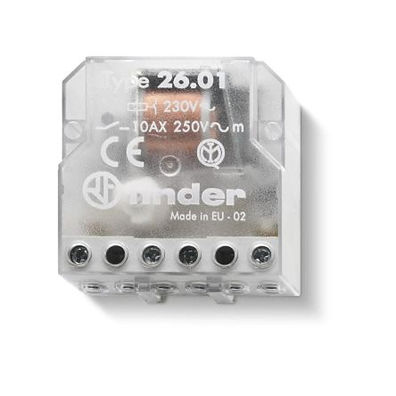 Finder Panel Relay, 12V ac Coil, 10A Switching Current, SPST