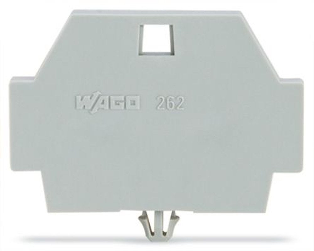 WAGO 262 Series End Plate for Use with Rail Mount Terminal Blocks