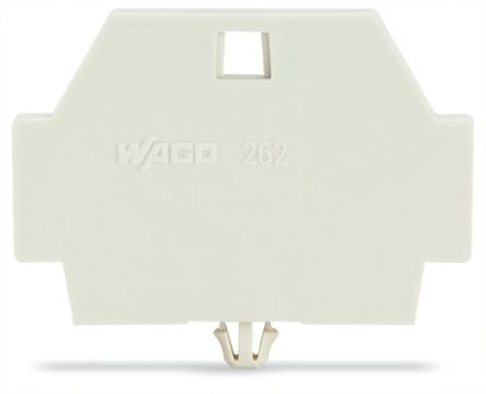 WAGO 262 Series End Plate for Use with Rail Mount Terminal Blocks
