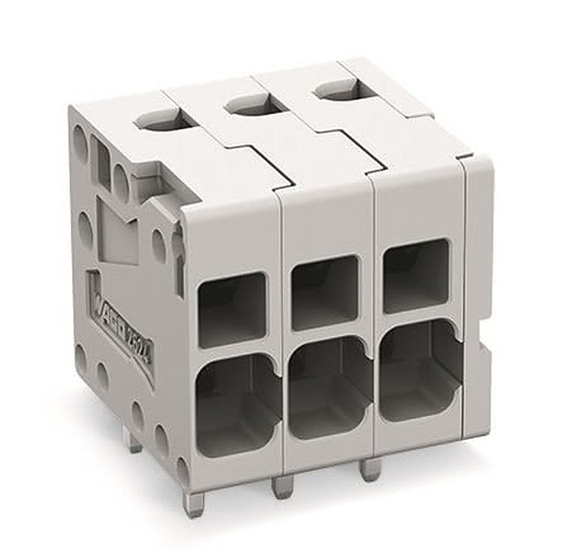 WAGO PCB Terminal Block, 4-Contact, 5 mm Pitch, 1 Row, 2624-1104