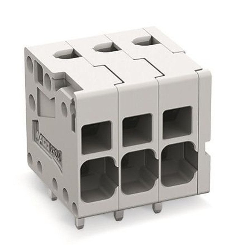 WAGO PCB Terminal Block, 6-Contact, 5 mm Pitch, 1 Row, 2624-1106