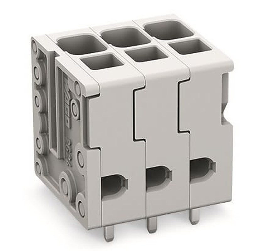 WAGO PCB Terminal Block, 6-Contact, 5 mm Pitch, 1 Row, 2624-3106