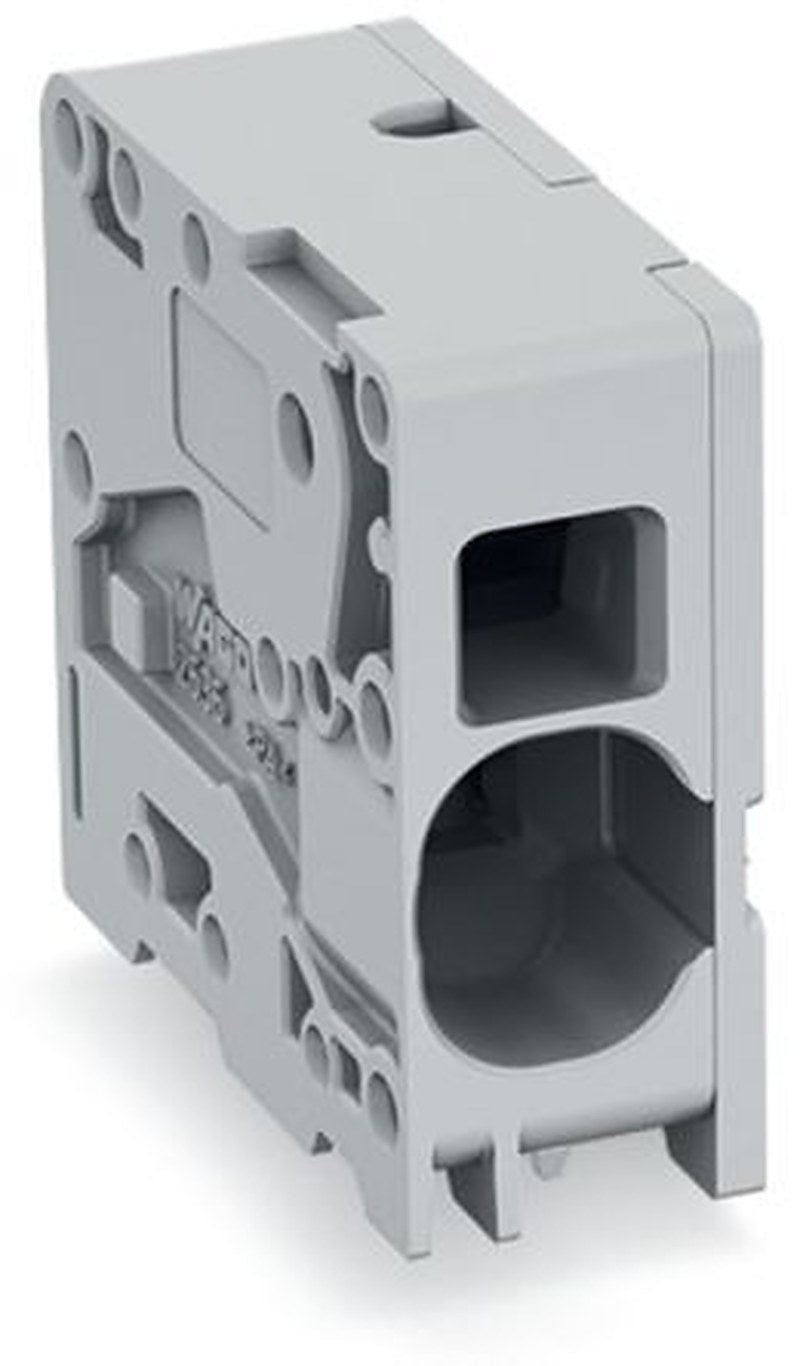 WAGO 2636 Series PCB Connector, 1-Contact, 10 mm Pitch, Feed Through, 1 Row