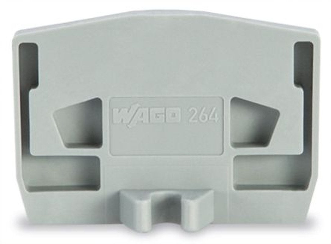 WAGO 264 Series End Plate for Use with Rail Mount Terminal Blocks