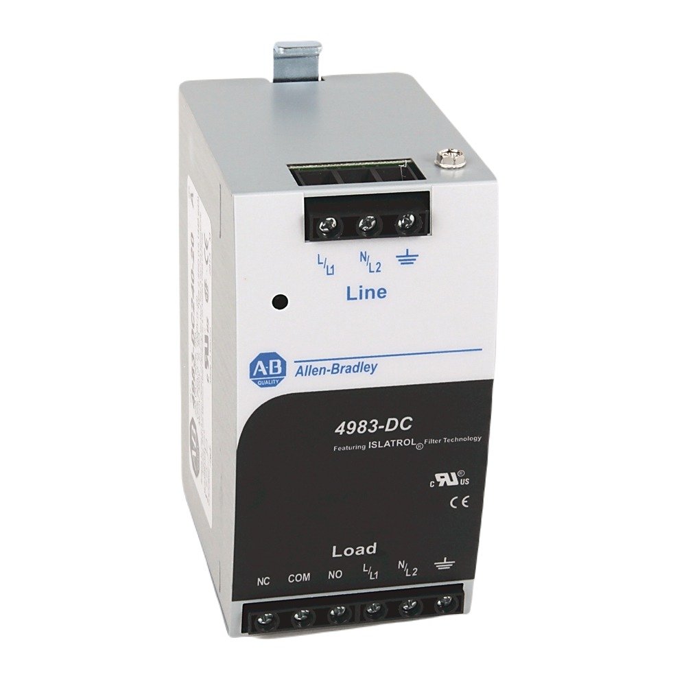 The Allen Bradley DIN Rail Combination Filter and Surge Protective Device is the combination of a filter and a surge protective device. The product meets both UL 1449 and UL 1283. This product allows transient and noise protection in one small package. Small combination package size Features Isatrol technology All mode transient protection with exceptional Line to Neutral value of 25 kA LED power indication Form C contact for remote status indication DIN Rail mountable