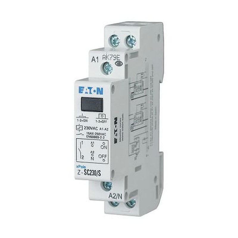 Eaton DIN Rail Impulse Relay, 240V ac Coil, 16A Switching Current