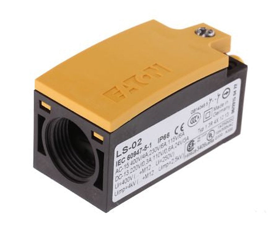 Eaton LS-Titan Series Plunger Limit Switch, 2 NC, IP67, IP66, Plastic Housing, 415V ac, 6A