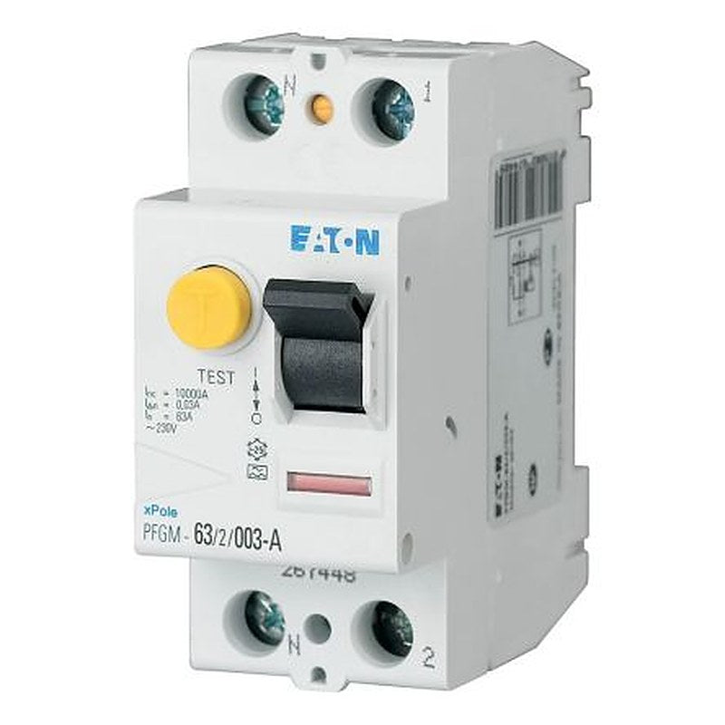 Eaton xPole Series Residual Current Circuit Breaker, 63A, 2-Pole, 30 mA, Type A, 10 kA 230V ac