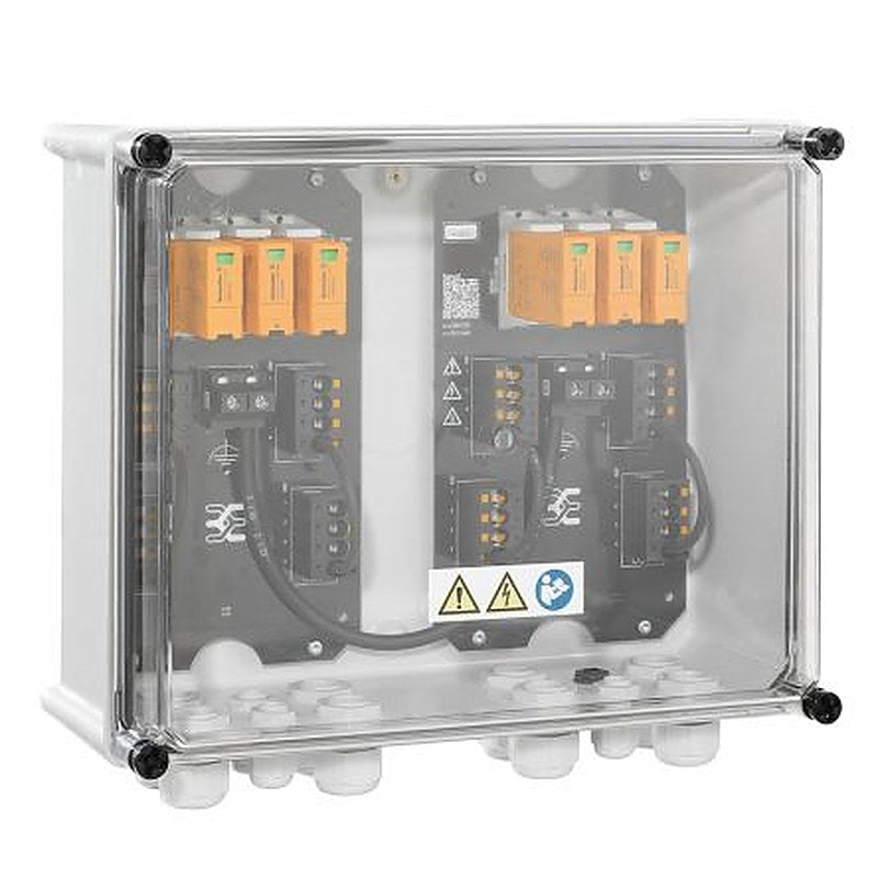 Weidmüller PVN Series Transparent, Grey Polycarbonate Junction Box, IP65, 6 Terminals, 175 mm, 372mm 330 mm