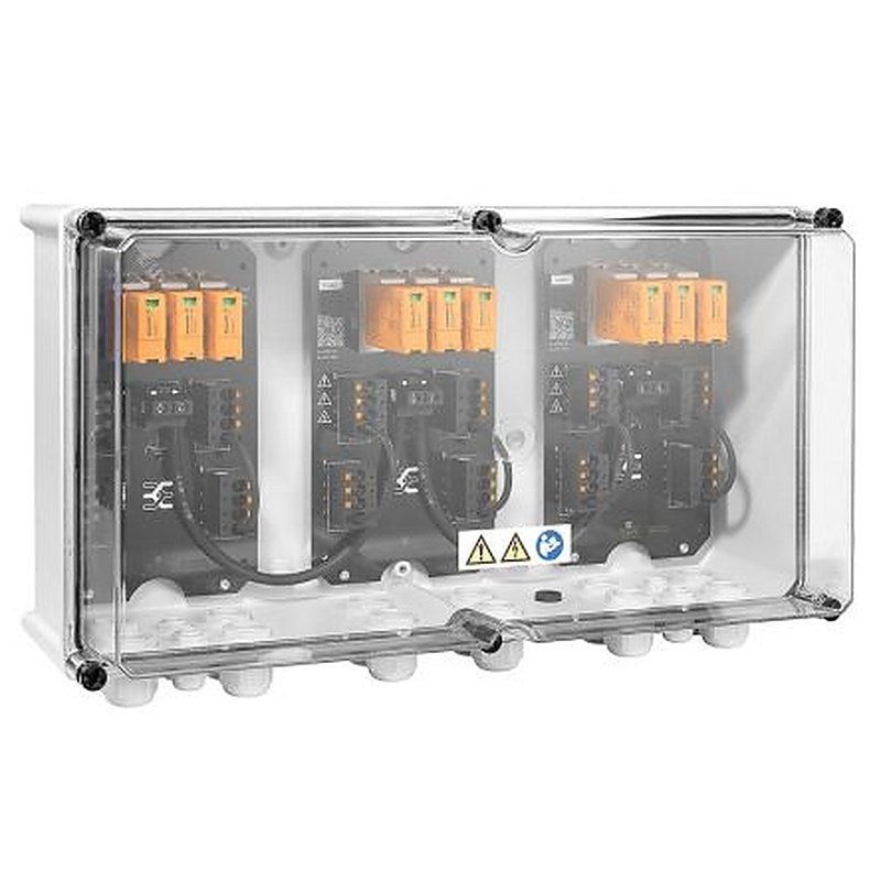 Weidmüller PVN Series Transparent, Grey Polycarbonate Junction Box, IP65, 6 Terminals, 210 mm, 558mm 330 mm