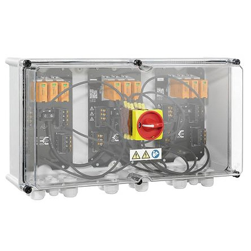 Weidmüller PVN Series Grey, Transparent Polycarbonate Junction Box, IP65, 6 Terminals, 249 mm, 558mm 330 mm