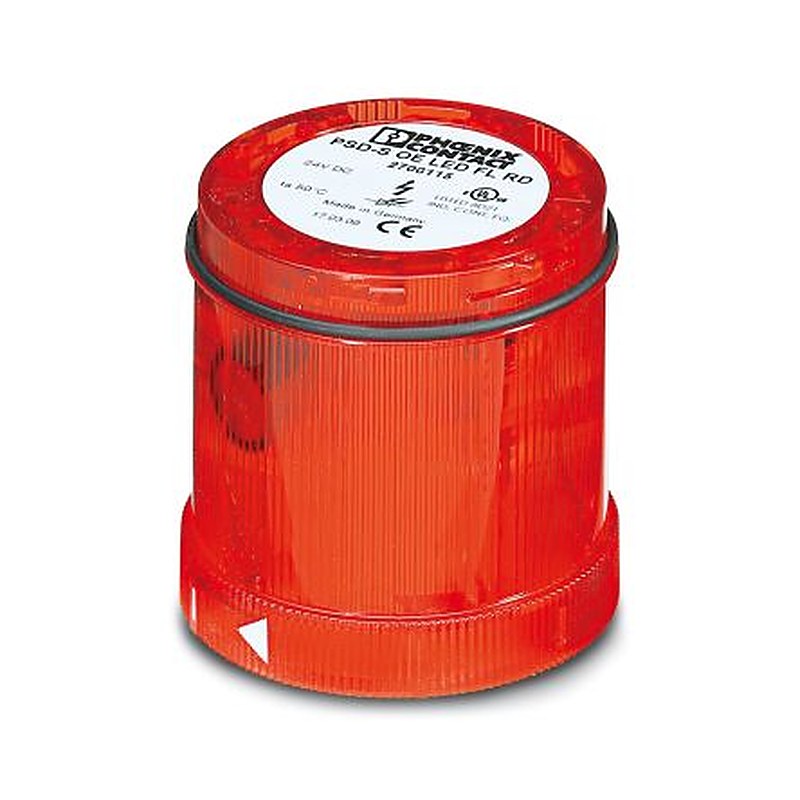 Phoenix Contact PSD Series Red Flashing Effect Flashing Light Element, LED Bulb 24V dc, DC, IP65