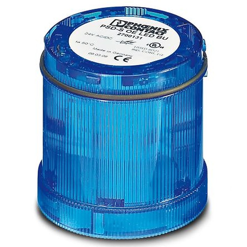 Phoenix Contact Blue Steady Effect Steady Light Element, LED Bulb 24V, AC/DC, IP65
