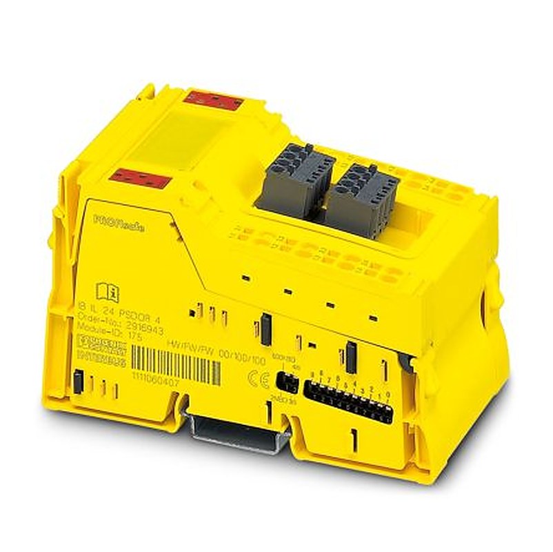Phoenix Contact Inline Series Safety Module, 2 Inputs, 4 Outputs, 24V dc, NO