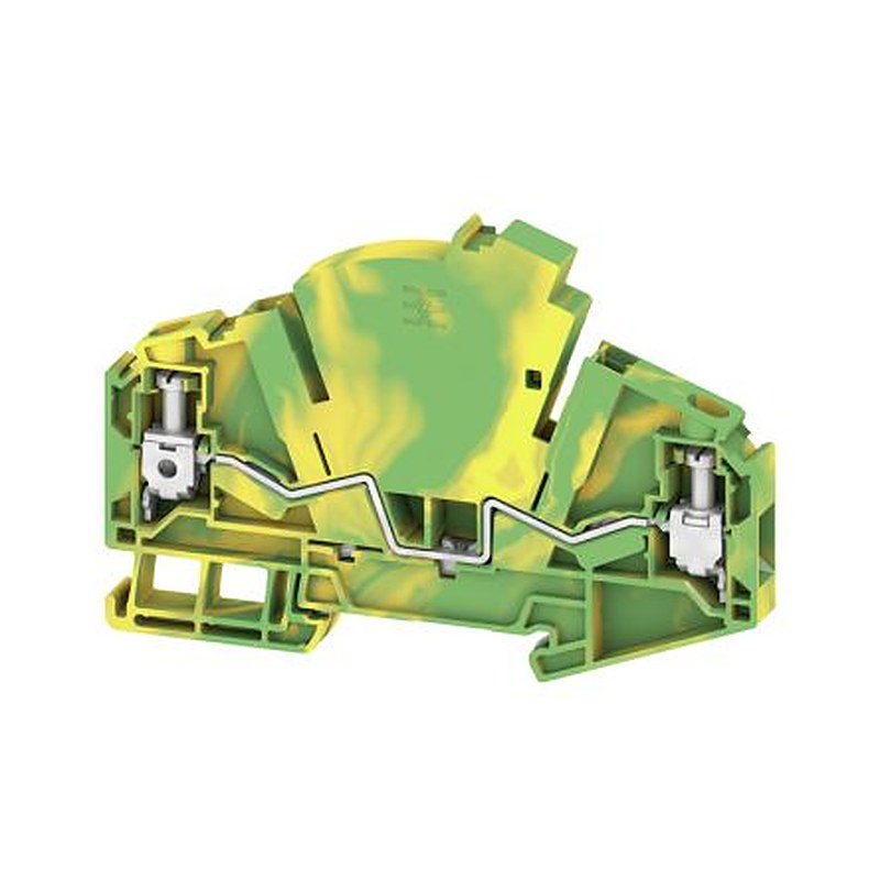 Weidmüller WTTB Series PE Terminal Green, Yellow, 6mm², 1-Level, Screw, IECEx/ATEX