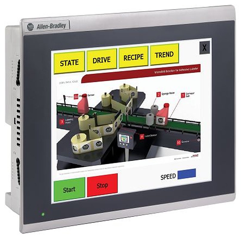 Allen Bradley Panel View 800 Series Touch Screen HMI - 10 in, TFT LCD Display, 800 x 600 pixel