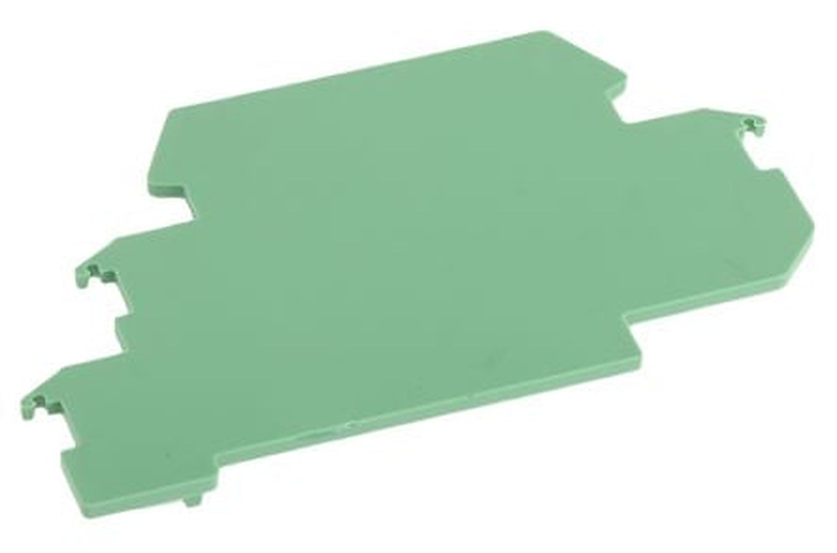 Phoenix Contact D-DEK 1.5 GN Series End Cover for Use with DIN Rail Terminal Blocks