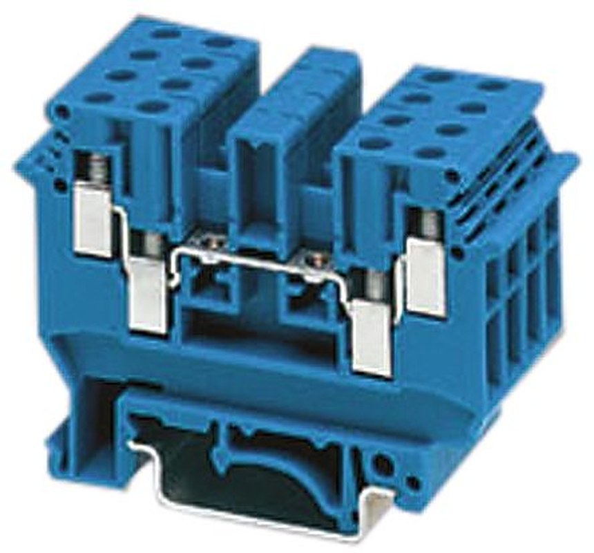 Phoenix Contact 2718277 UDK 3 BU Series Feed Through Terminal Block Blue, 1-Level, Screw