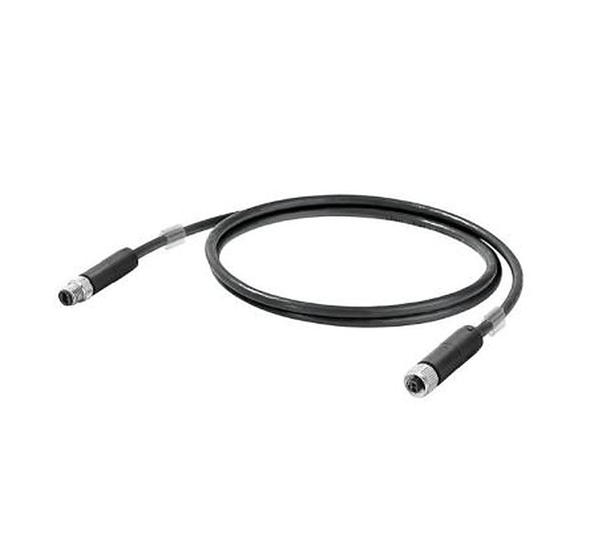 Weidmüller SPE, 2 m Ethernet Cable, Black Screened Polyvinyl Chloride Sheath