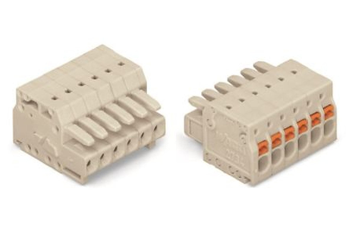 WAGO Pluggable Terminal Block, 5-Contact, 3.5 mm Pitch, 1 Row, 2734-105