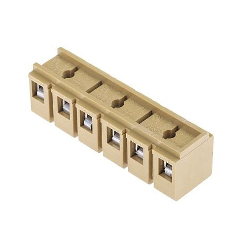 Weidmüller MK Series Terminal Strip, 6-Way, 12AWG, 22 AWG Wire, 24A Screw