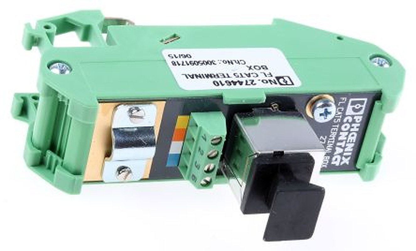 Phoenix Contact 4-Contact Male Interface Module, RJ45 Connector, DIN Rail, 1A