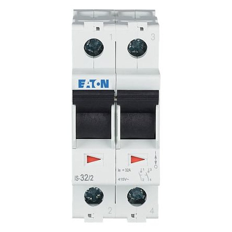 Eaton 2-Pole Surface Isolator Switch -, IP40, 32A