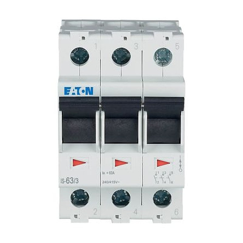 Eaton 3-Pole Surface Isolator Switch -, IP40, 63A