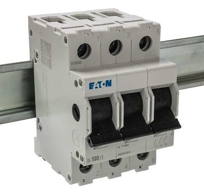 Eaton 3-Pole Surface Mount Isolator Switch -, IP40, 100A