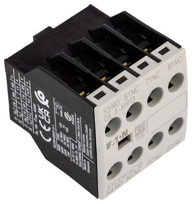 Eaton Auxiliary Contact, 4 Contact, 1 NO/3 NC, DILA, Front, 16 A, 500V, 276425 DILA-XHI13
