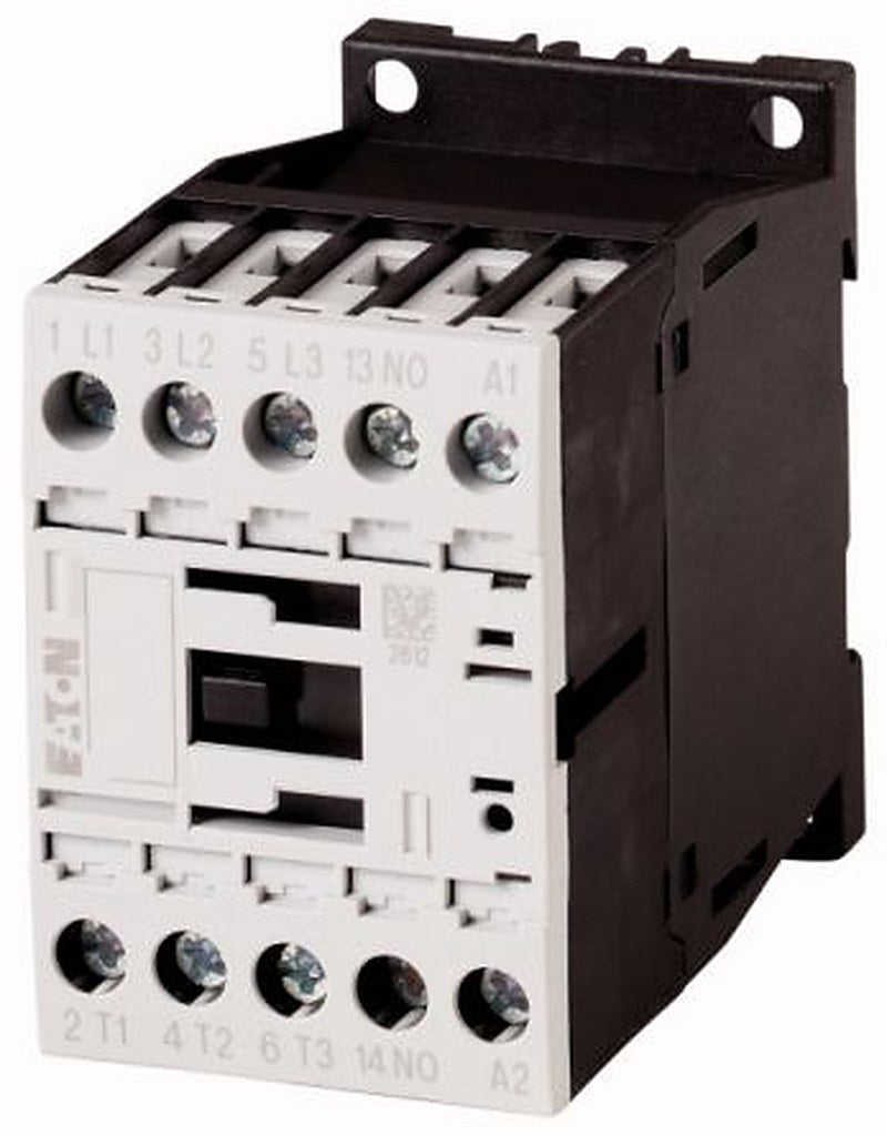 Eaton DILM Contactor, 500V dc Coil, 3-Pole, 9 A, 11 kW, 1 NO, 400V